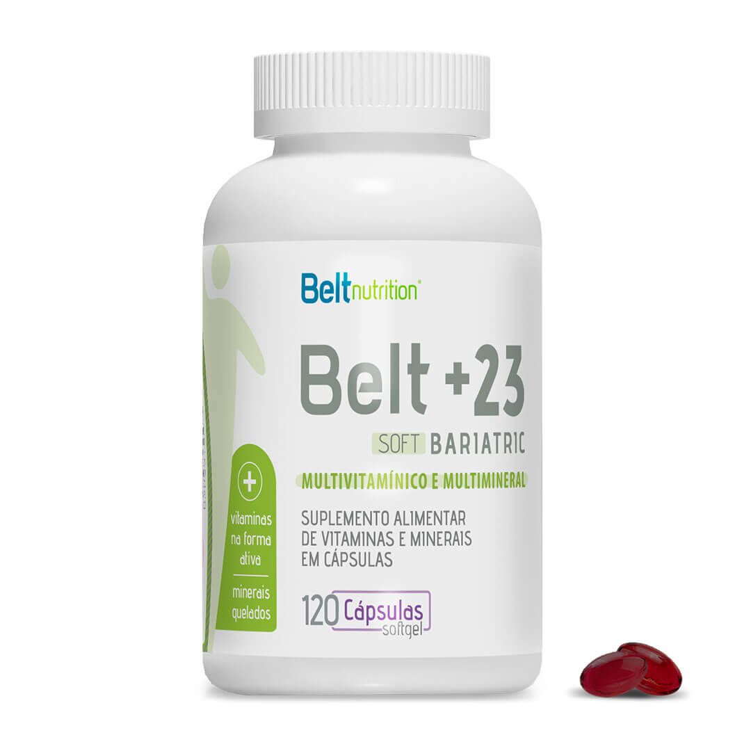 Belt+23 Bariatric Soft Multivitamínico e Multimineral  120 cápsulas gelatinosas.