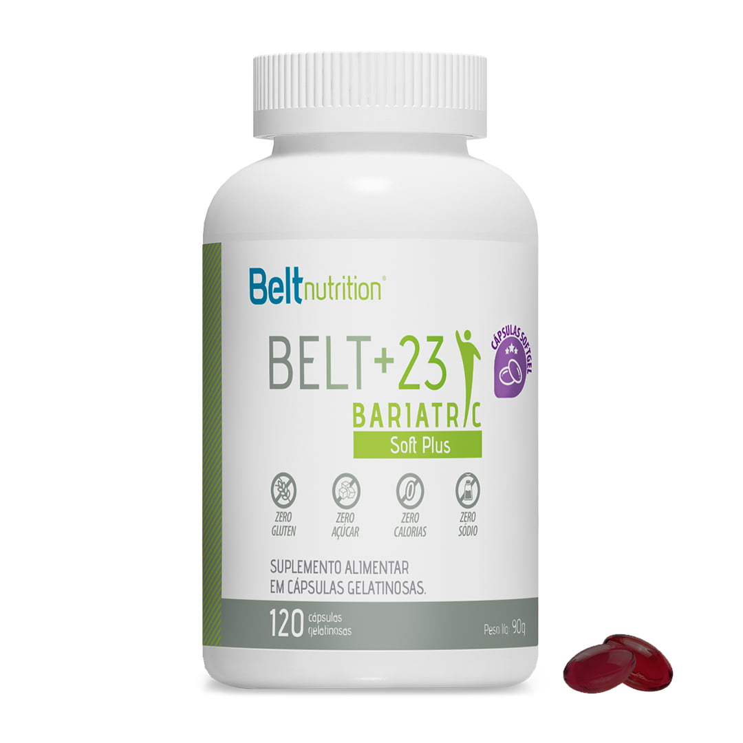 Belt+23 Bariatric Soft PLUS Multivitamínico e Multimineral  120 cápsulas gelatinosas.