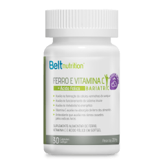 Belt Ferro, Vitamina C+ Ácido Fólico Bariatric - 30 Cápsulas SoftGel 